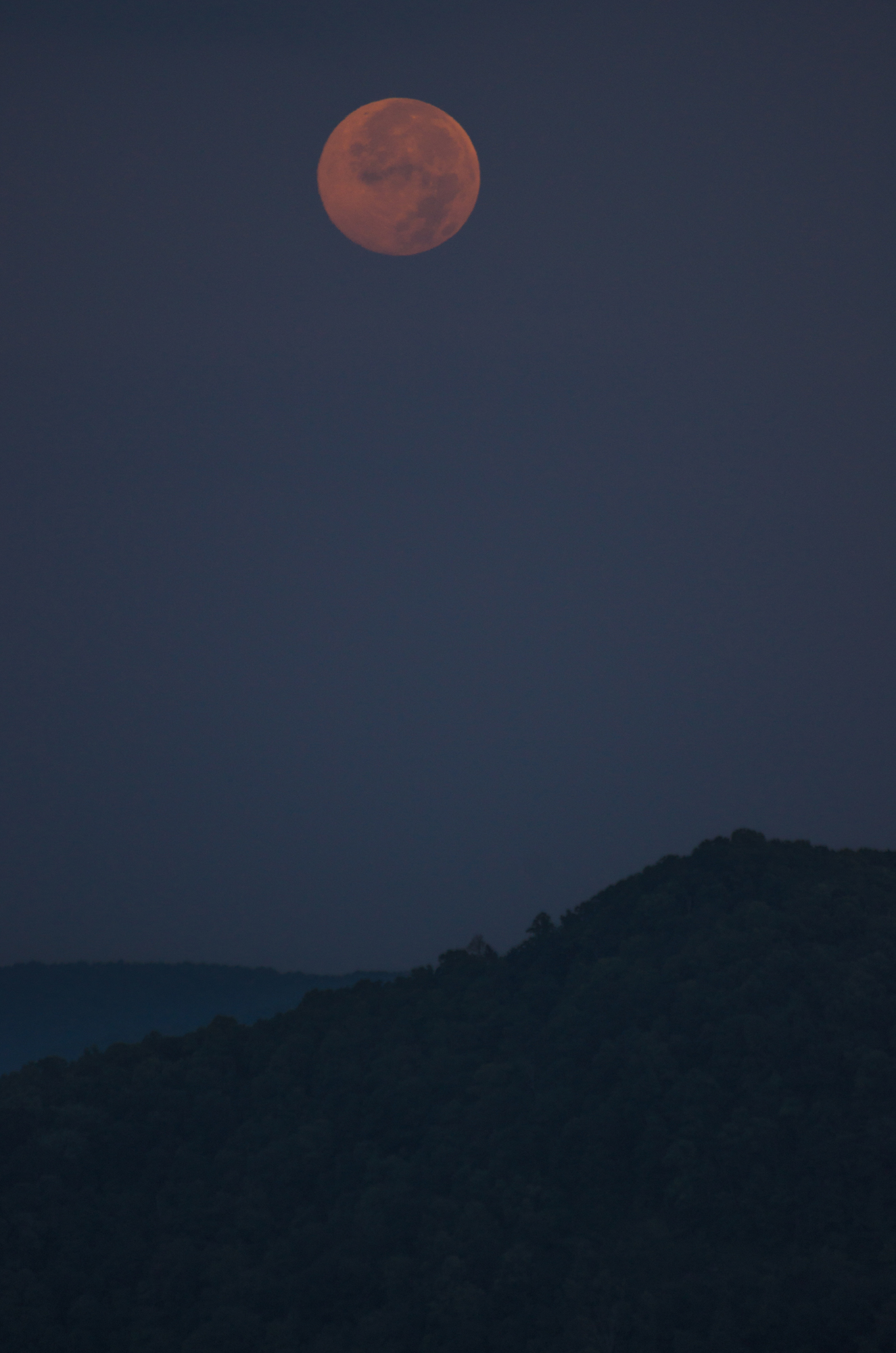 Blue Moon Over Table Rock Mountain, SC