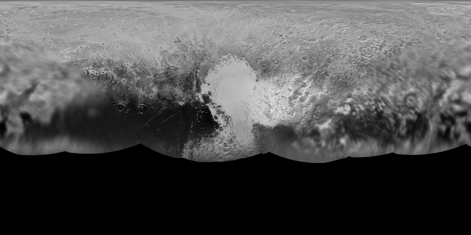 Global Map of Pluto (Without Grid)