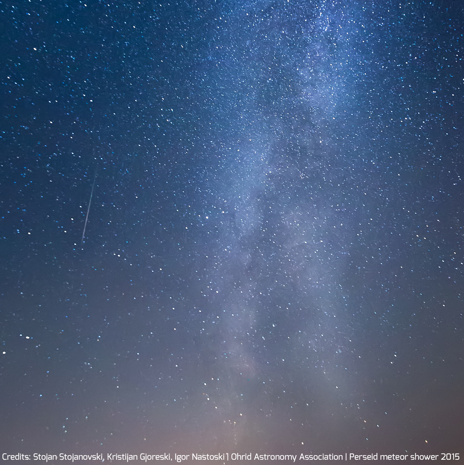 Perseid Streak Over Ohrid