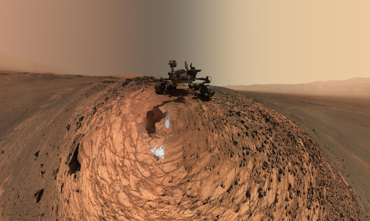 Curiosity Mars Rover Low-Angle Self-Portrait