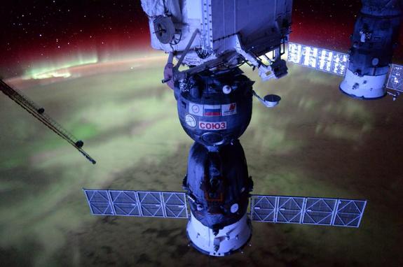 NASA astronaut Scott Kelly took this spectacular photo of Earth's auroras from space on Aug. 16, 2015. Kelly has also created stunning time-lapse videos from space during his one-year mission to the International Space Station.