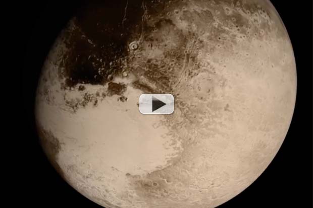 Realistic Pluto Fly-By Animation Created From Photos, Trajectory Data | Video
