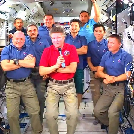 Handing Over Command of the ISS