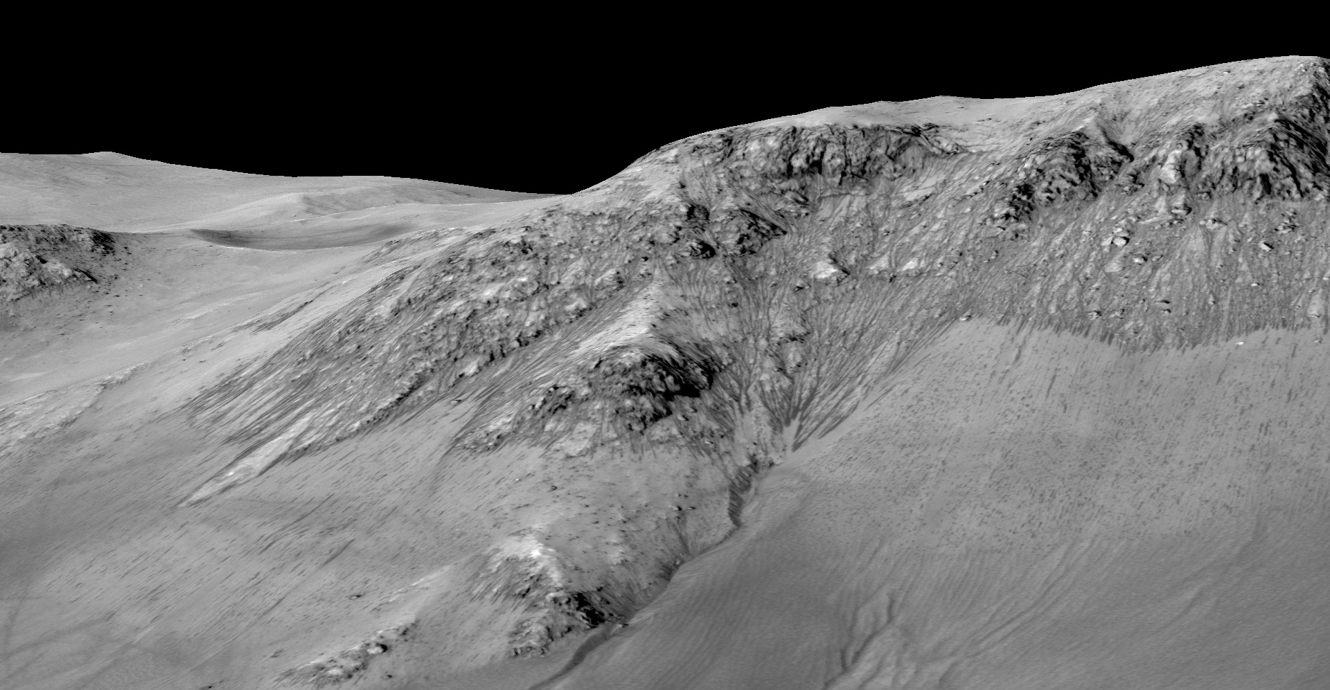 Slope Lineae at Horowitz Crater on Mars #2