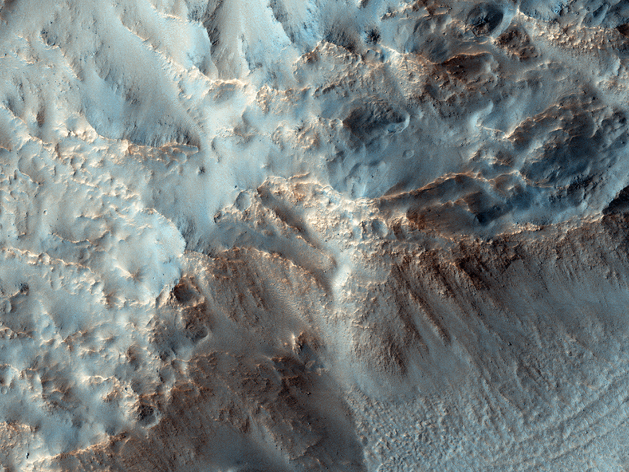 Southeast Rim of Hale Crater