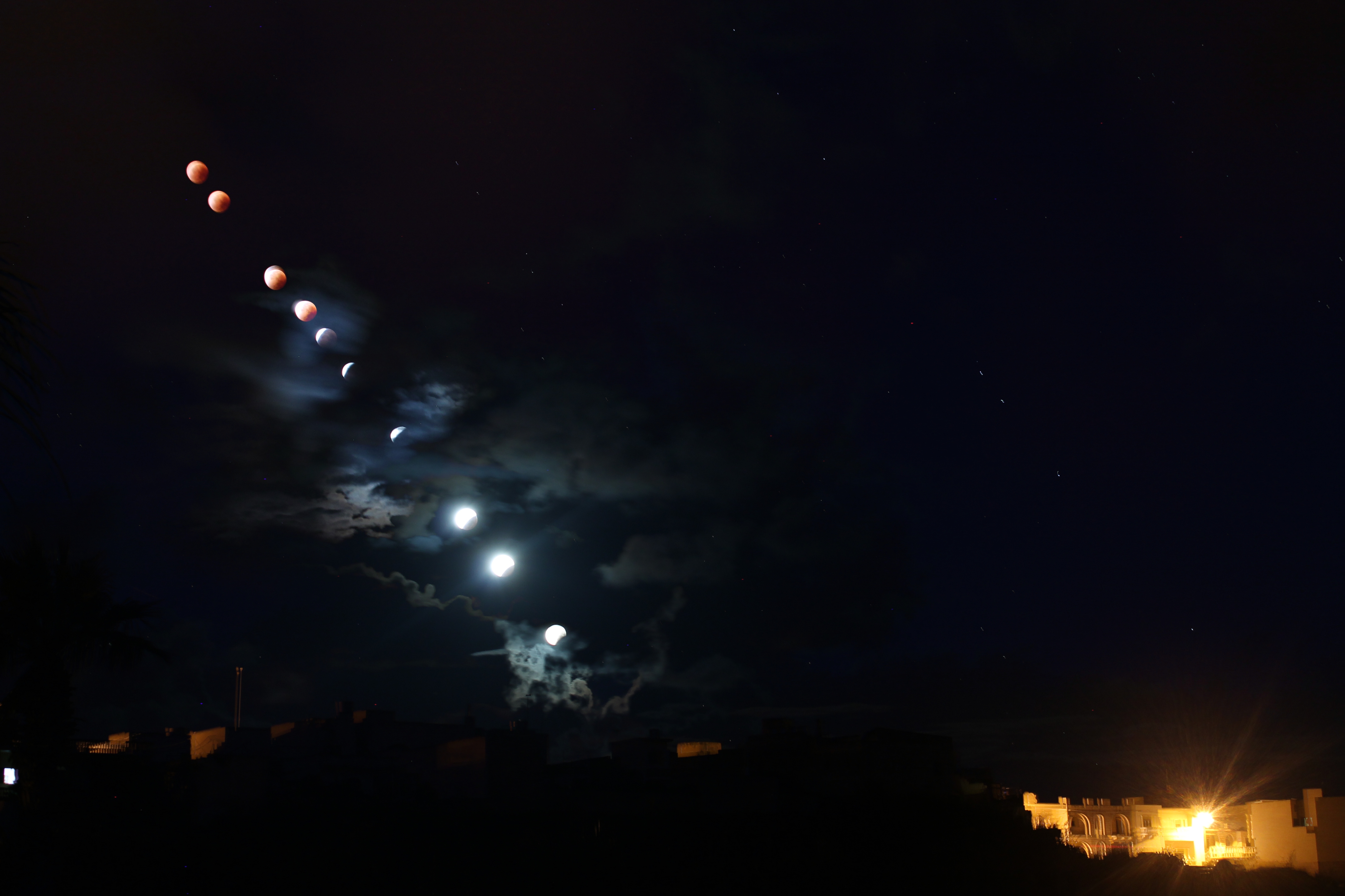 Supermoon Lunar Eclipse from Maltese Islands