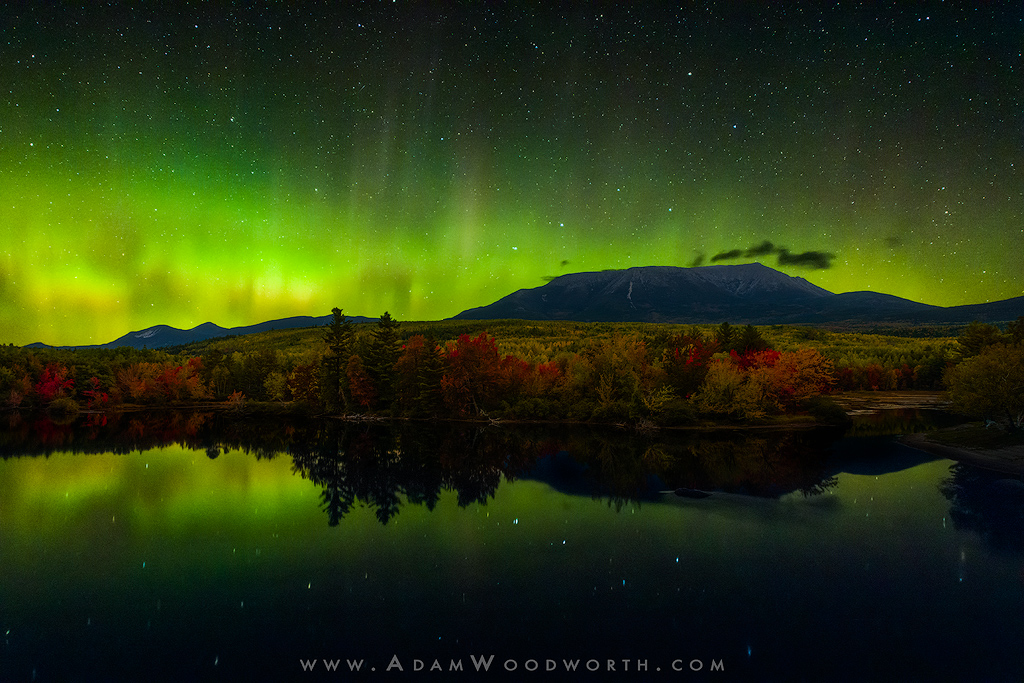 Aurora Over Mt. Katahdin, Maine