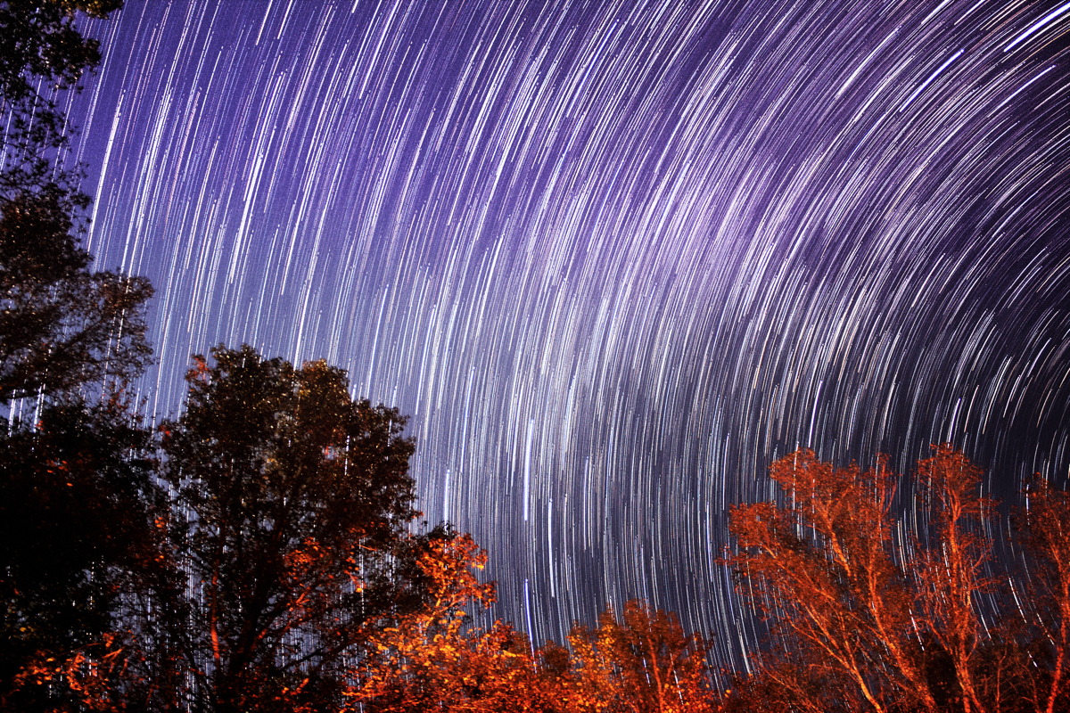 Star Trails Over Alabama