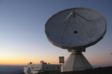 The IRAM 100-foot (30 meters) radio telescope in Spain’s Sierra Nevada mountain range.