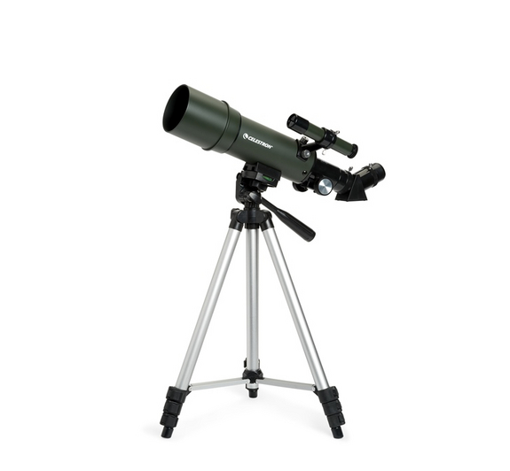 At an almost unbelievably low price, this mini-refractor is ready to travel in it's custom backpack with included tripod, eyepieces, finder-scope, flashlight and compass. Although the aperture is small, you'll get satisfactory night sky and daytime Earth views.
