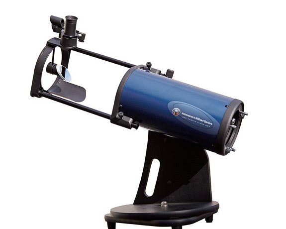 This clever pop-up Newtonian reflector gives you a remarkably large aperture and super-easy operation at very low cost. Nearly half your purchase price goes to support science education in developing nations.