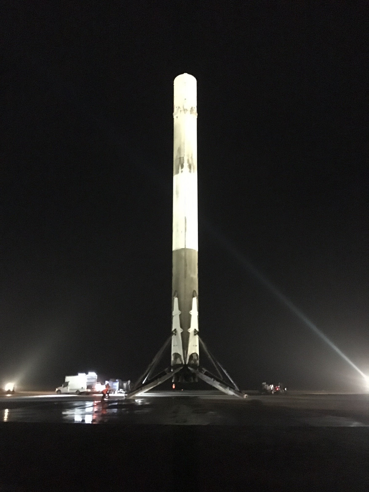 SpaceX Falcon 9 Rocket After Landing
