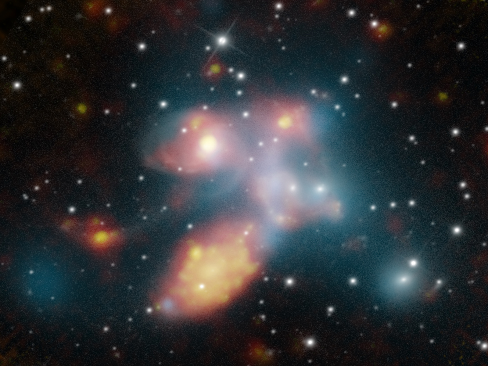 Stephan's Quintet of Galaxies Shimmer and Shine