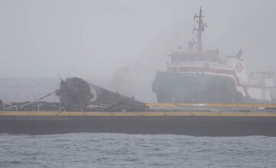 SpaceX's Falcon 9 Rocket on Drone Ship