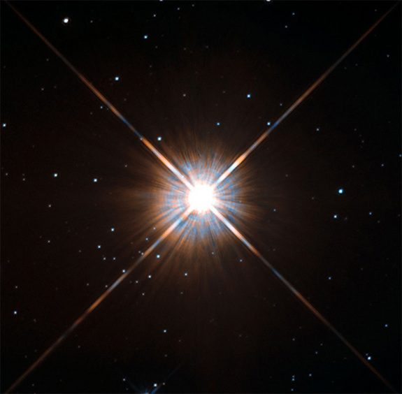 A Hubble Space Telescope image of Proxima Centauri.