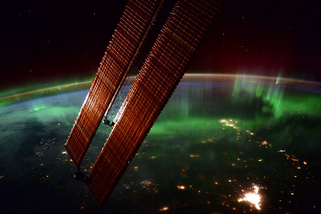 Aurora Solar Storm 2016 by Scott Kelly