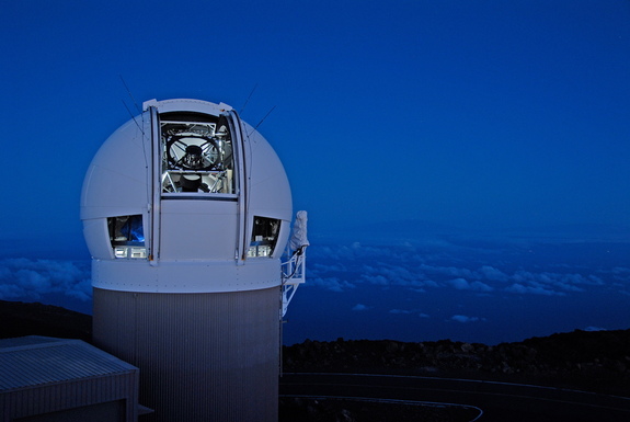 The Panoramic Survey Telescope & Rapid Response System (Pan-STARRS) 1 telescope on Mount Haleakala in Maui, Hawaii, made the greatest number of near-Earth object discoveries in the NASA-funded NEO surveys from 2015.