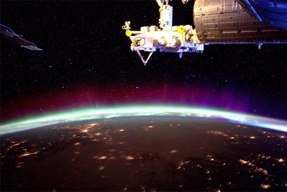 Aurora seen from the Space Station on Nov. 10, 2015.