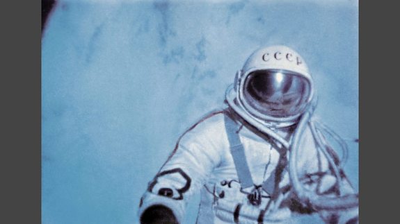 Cosmonaut Alexei Leonov performed the world's first spacewalk in 1965 in this video still from the documentary "Cosmonauts: How Russia Won the Space Race.' 