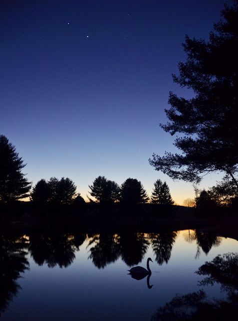 Different planets may appear together in the morning or evening sky, depending on their location relative to Earth and the sun. Jim Gemmel of Warrenton, Virginia, took this picture of Venus and Jupiter on March 10, 2012. 