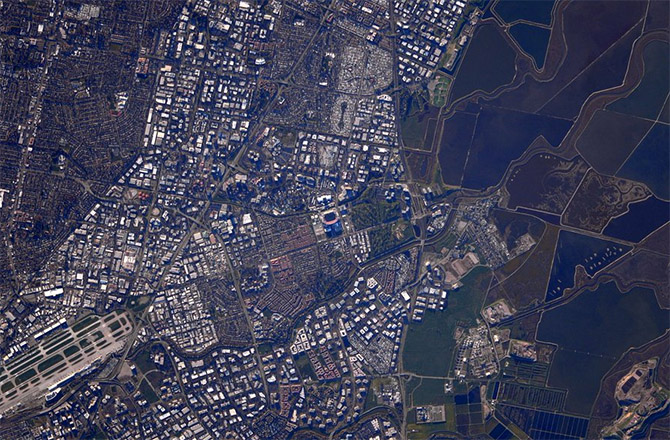 NASA Astronaut Spies on Super Bowl from Space
