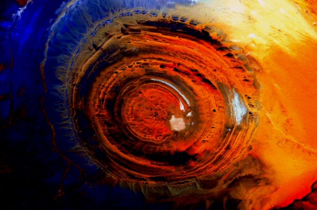 Richat Structure in Northwest Africa by Astronaut Scott Kelly