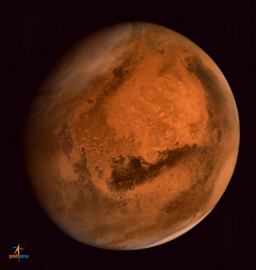 Mars by India's Mangalyaan Orbiter 