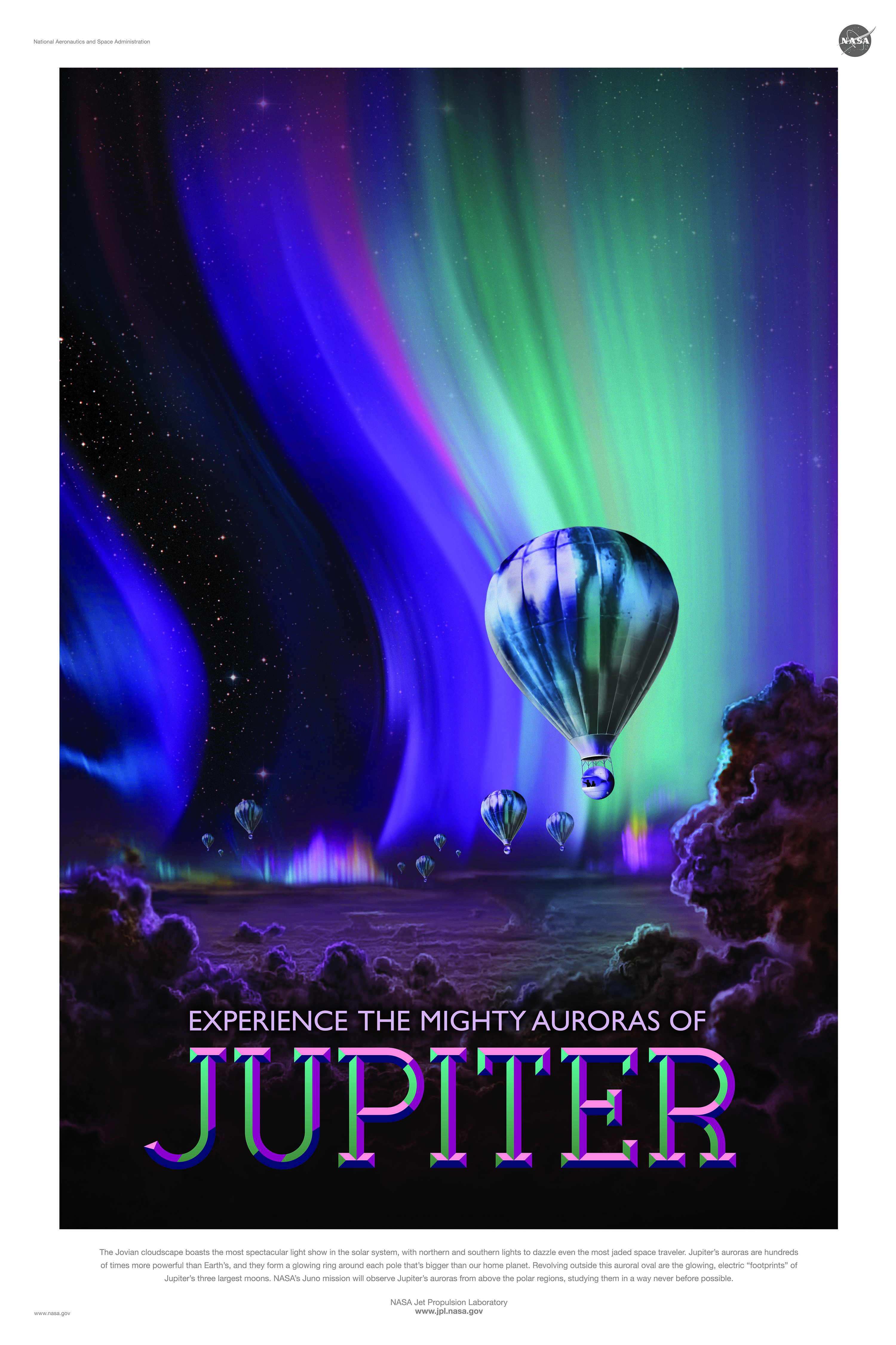 Sail Under Jupiter's Auroras