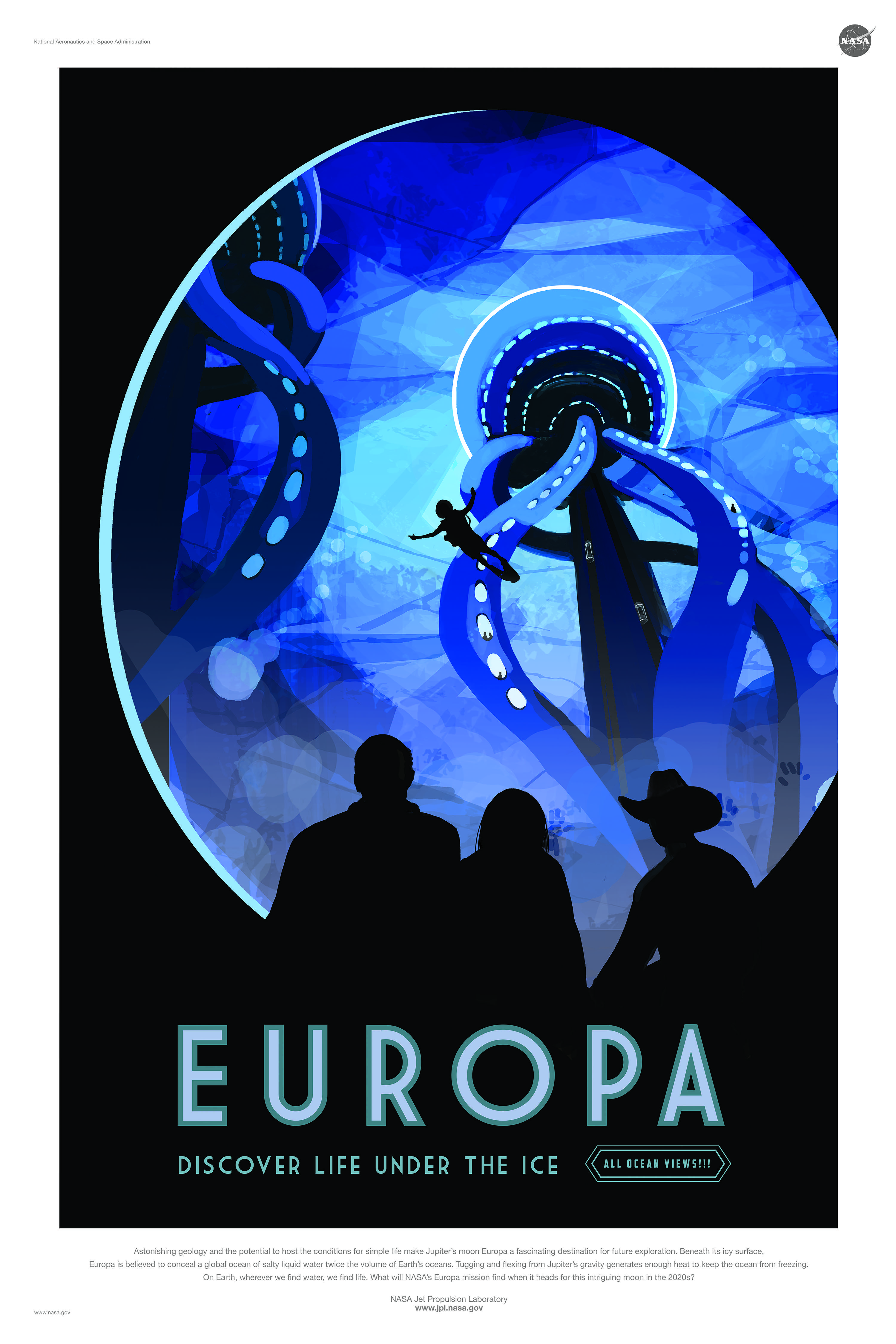 Dive Beneath Europa's Ocean