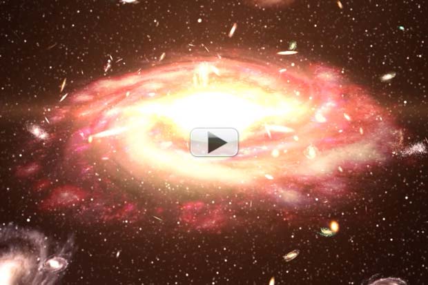 Titanic Galaxy Explosion Pinpointed 6 Billion Light Years Away | Video