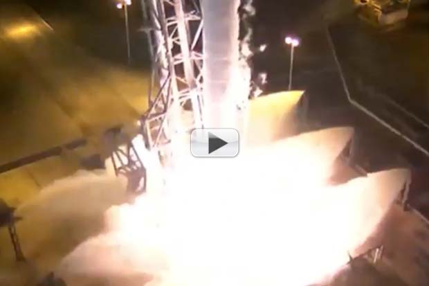 SpaceX Launch Aborted At Last Second, Satellite and Rocket Secure | Video