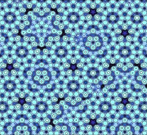 Quasicrystals, like the Silver-Aluminum one shown here, have regular patterns that follow mathematical rules but they don't repeat themselves.