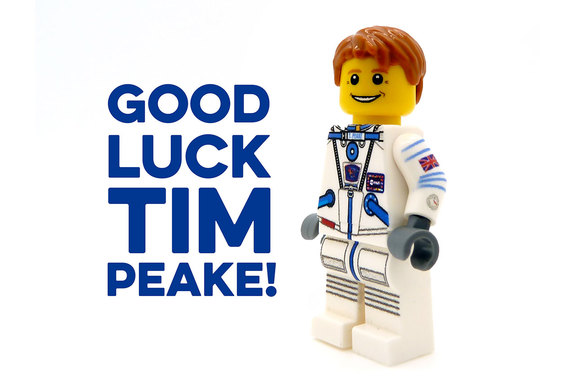 Minifigs.me’s Tim Peake custom LEGO minifigure. 