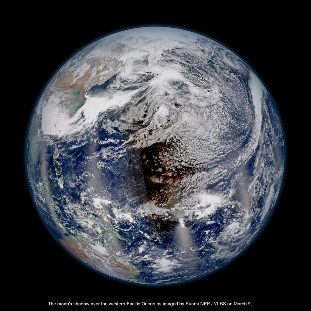 Shadow of the Moon: Satellites See Total Solar Eclipse from Space (Photo)