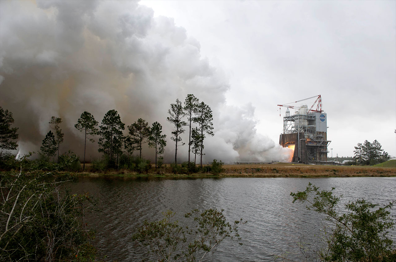 Engine Used on Penultimate Space Shuttle Flight Relit for New NASA Rocket