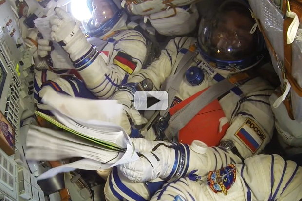 Cramped Ride From Orbit Via Soyuz | Video