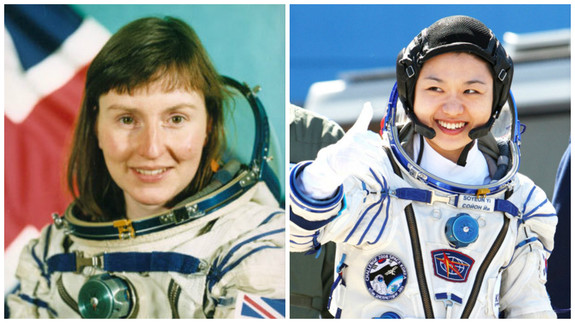 So-yeon Yi (Korea) and Helen Sharman (Britain).