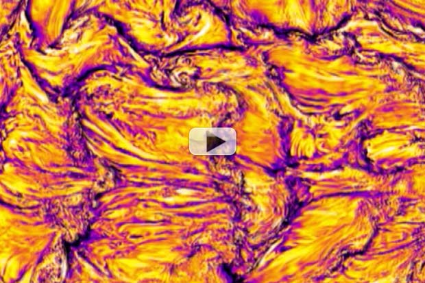 Psychedelic Simulation Studies Real Sun's Magnetic Field | Video
