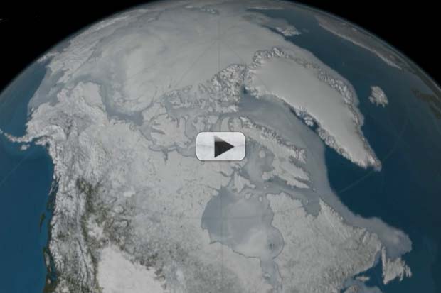 Record Low Arctic Sea Ice, 2nd Year In A Row | Satellite Visualization