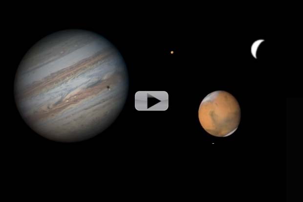 Jupiter, Mars and Mercury -- April 2016 Is Great Month To Skywatch | Video