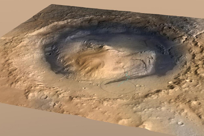 Mysterious Mars Mounds Were Liquid-Filled Craters