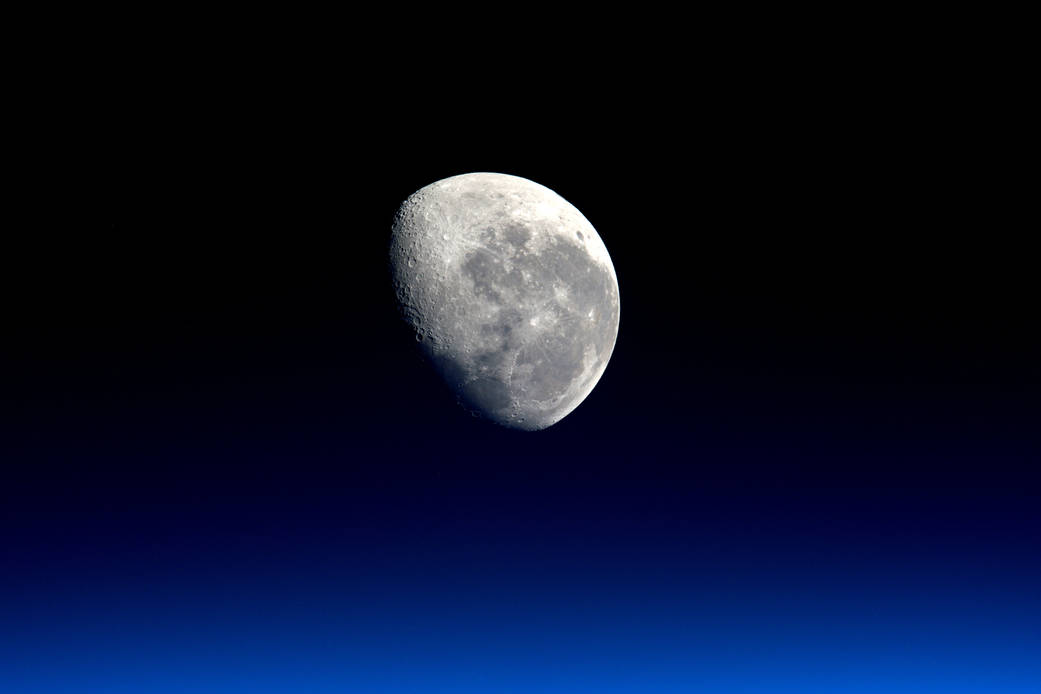 Moonset from the ISS