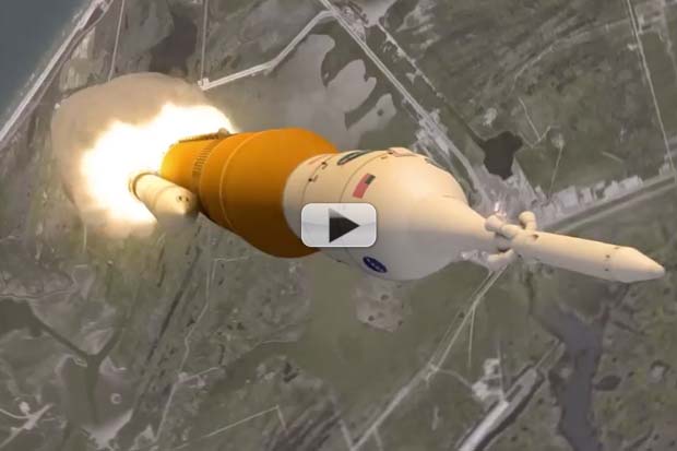 New NASA SLS Animation Takes You Into The Flame Trench | Video