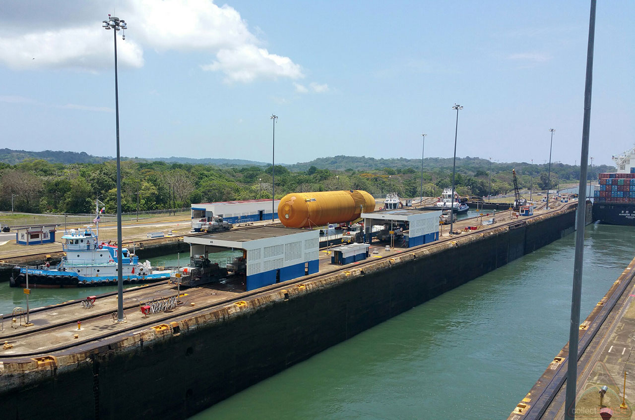 Last Flight-Qualified Space Shuttle External Tank Crosses Panama Canal