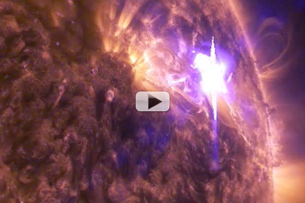 'Heart-Shaped' Sunspot's Big Blast Displayed in NASA UHD Montage | Video