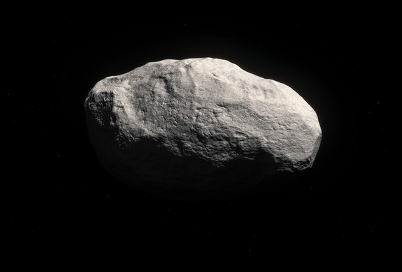 Scientists have discovered a new type of comet, one that is nearly tailless like a Manx cat, that may be a leftover chunk of the same stuff that formed the Earth billions of years ago. The newfound comet, shown here in an artist's depiction, is returning from the Oort cloud at the solar system's edge.