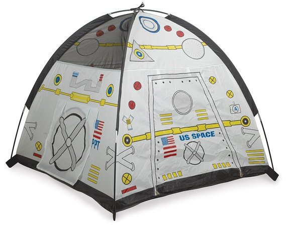 Spend some time indoors or out in a tent that resembles a spaceport. <a href="http://www.amazon.com/dp/B000EUJOIK?tag=space041-20&ascsubtag=[sitespace[catNA[art27797[pidB000EUJOIKNA[bbcmanual" rel="nofollow" target="_blank">Buy Space Module Tent</a>