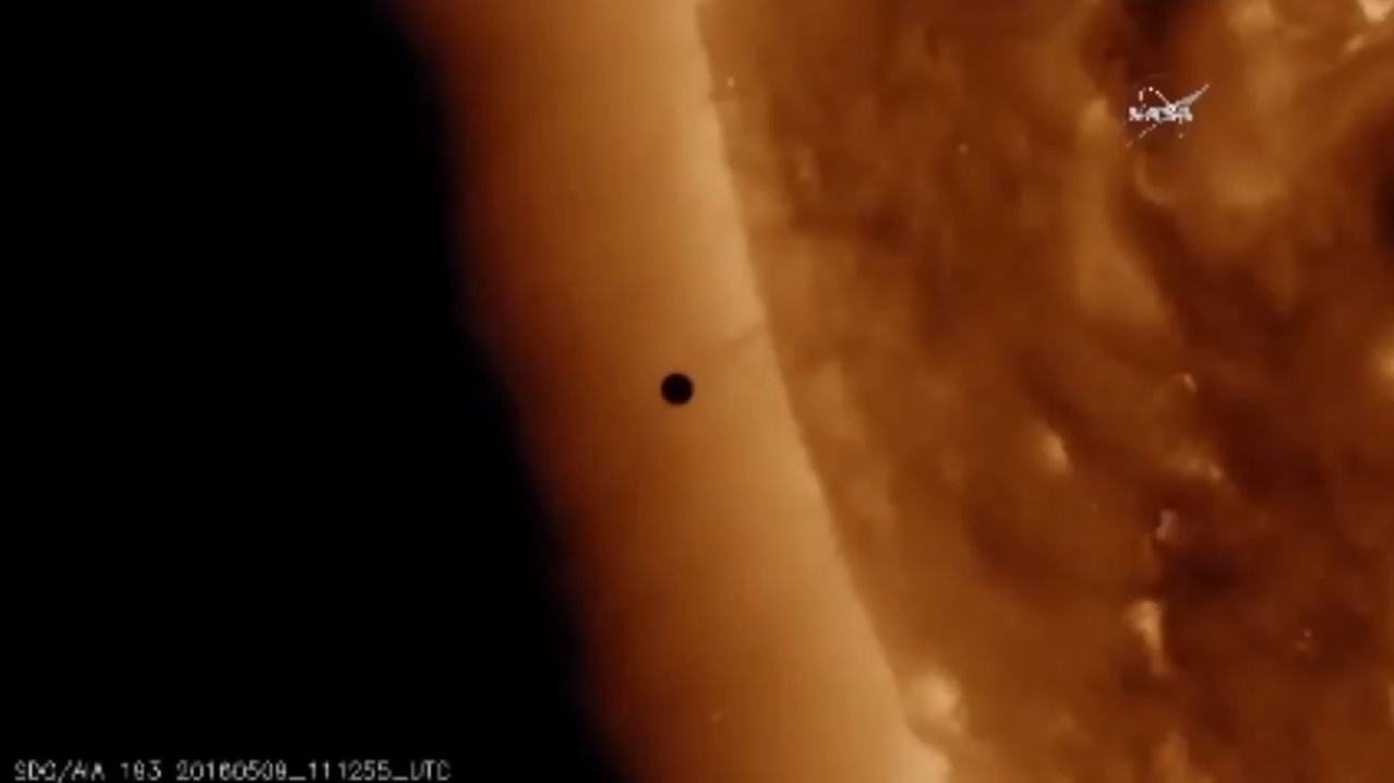 The Transit of Mercury Across the Sun's Face Has Begun: First Videos