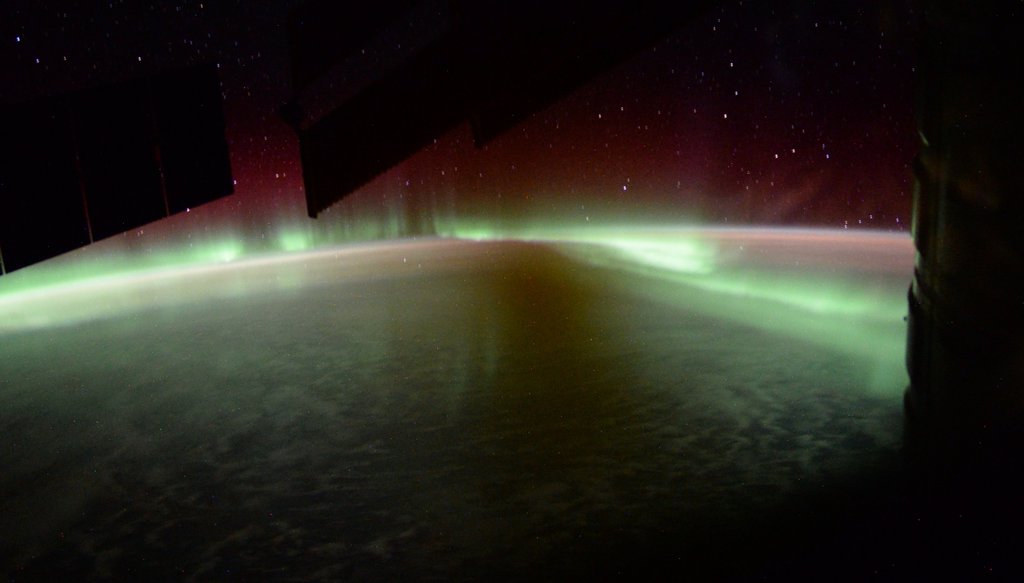 Aurora 'Flames' from Space