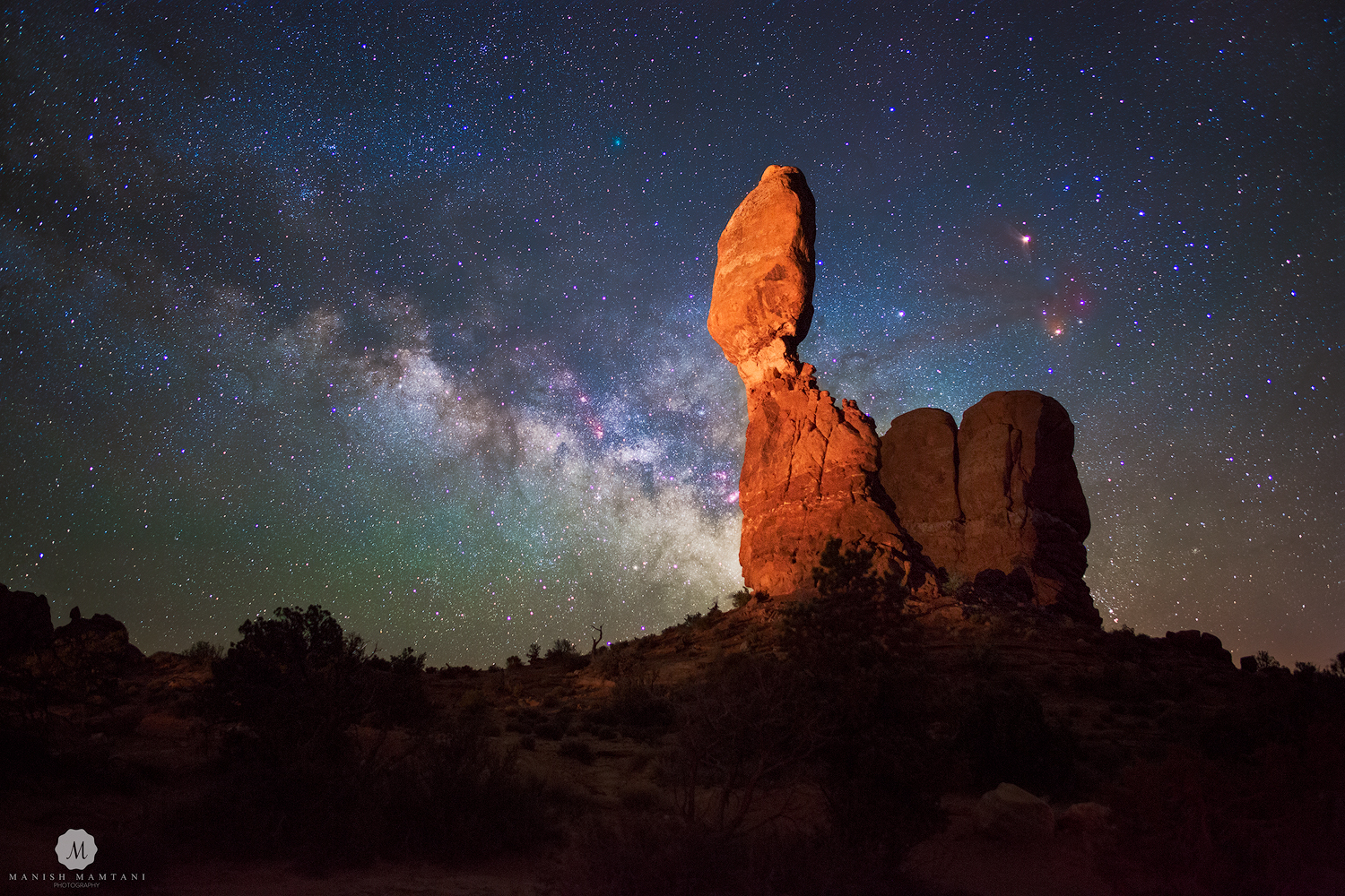 Milky Way Glitters Over Arches National Park